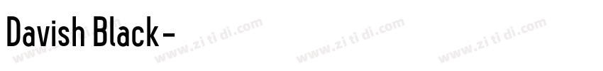 Davish Black字体转换 Davish Black字体转换